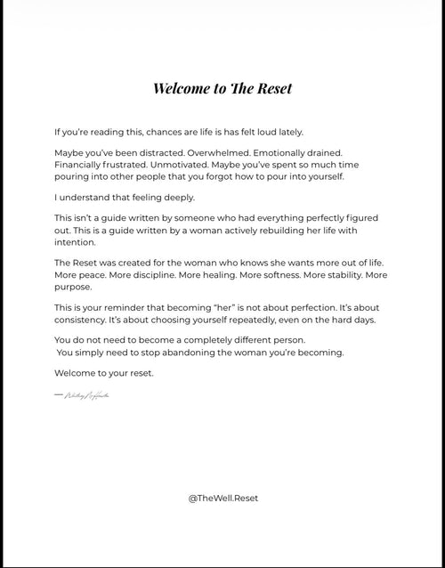 THE OFFICIAL RESET 🌱